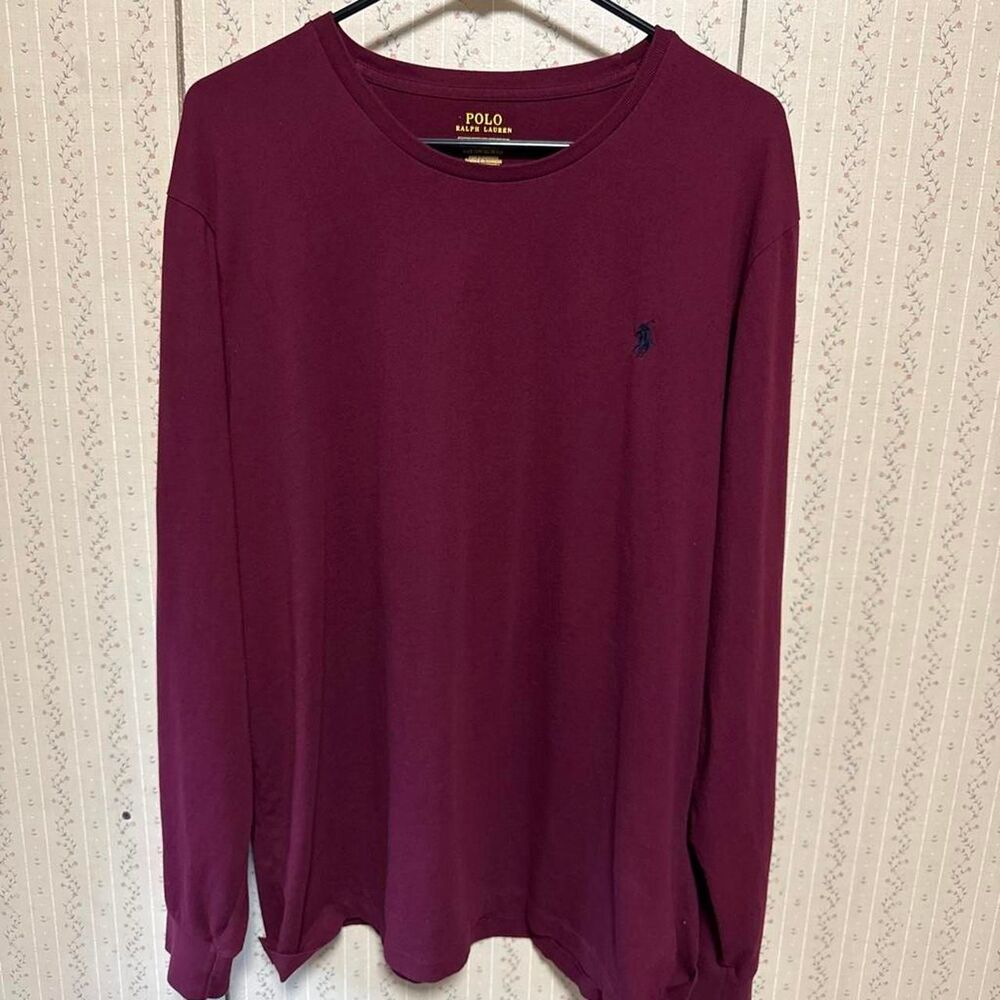 Polo-ralph-lauren Men's Burgundy Shirt- XL
